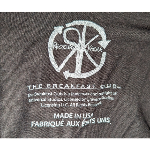 NWT black Delia's The Breakfast Club back cut out graphic tee shirt - Picture 2 of 5